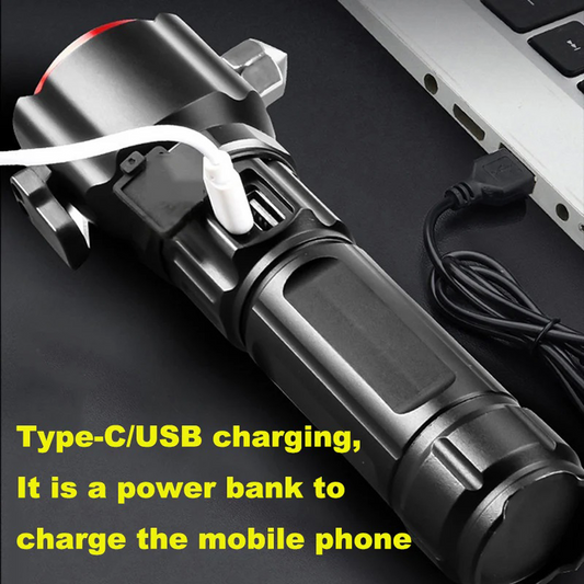 ORIGINAL 1KM Range Multifunctional Emergency Flashlight