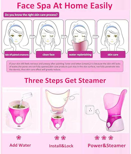 Sauna Facial Face Steamer Deep Cleanser Mist Steam Sprayer