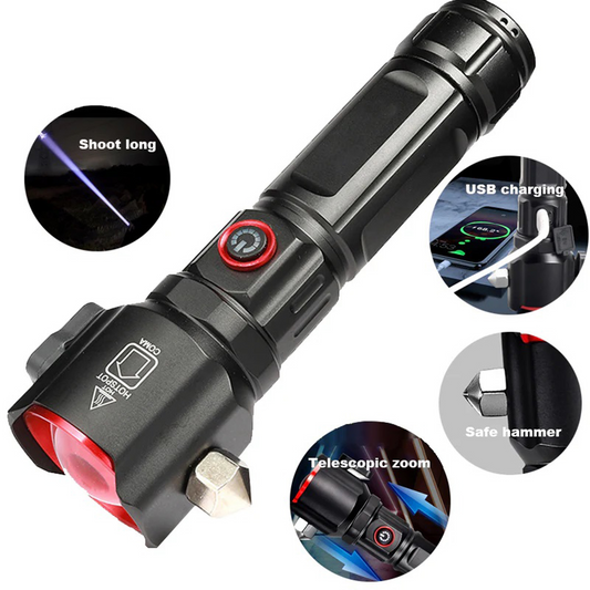 ORIGINAL 1KM Range Multifunctional Emergency Flashlight